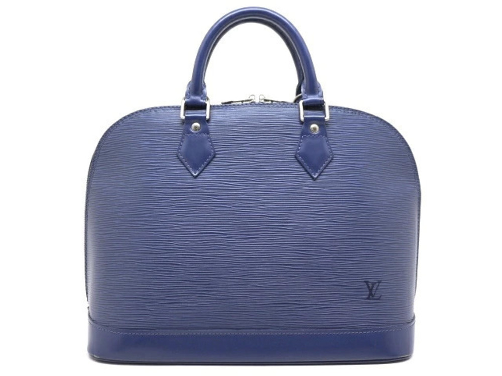 Louis Vuitton Handbag Epi Alma Myrtille Leather Black